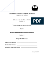 REPORTE 05: "Formas de Expresar La Concentración"