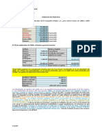 Ejemplo Sobre Proyeccion de Estados Financieros