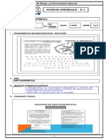 SESION DE APRENDIZAJE N 2 RM 6to Primaria SEMANA 4 Y 5 Criptoaritmetica