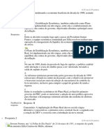 Questionario IV - Economia e Mercado