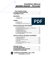 Installation Manual Marine Radar Fr-2125V: Safety Instructions System Configuration Equipment Lists Mounting