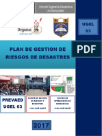 Plan de Gestion de Riesgos de Desastres