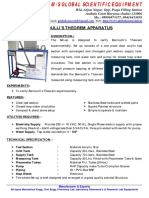 Bernoulli's Theorem Apparatus