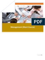 Management Short Course