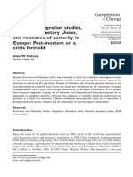 European Integration Studies, European Monetary Union, and Resilience of Austerity in Europe: Post-Mortem On A Crisis Foretold