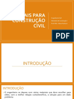 Aula 02 - Materiais para Construção Civil