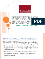 Intervención Educativa en Deficiencia Mental