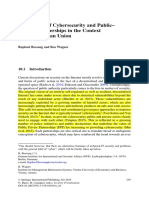 A Typology of Cybersecurity and Public - Private Partnerships in The Context of The European Union Raphael Bossong and Ben Wagner