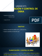 Unidad N°3 - Planificación y Control de Obra