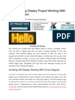 Scrolling LED Display Working With Circuit Diagram