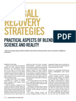 2018 Football Recovery Strategies. Practical Aspects of Blending Science and Reality