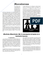 Manifiesto Masculinista