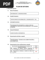 Plan de Estudios Computación e Informática 2017