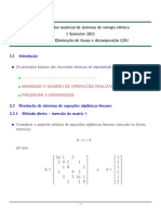 Cap 3 Eliminacao de Gauss e LDU