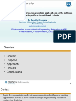 Innovative Strategies For Teaching Wireless Applications On The Software-Defined Radio Platform To Multilevel Cohorts