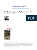 The Disadvantages of Fly Ash