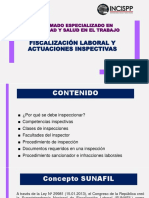 Tema Fiscalización Laboral y Actuaciones Inspectivas