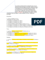 Aeolian Written Instructions