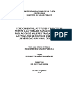 Conocimientos y Actitudes Frente A La Toma de Papanicolau