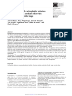 Stability Study of Carboplatin Infusion Solutions in 0.9% Sodium Chloride in Polyvinyl Chloride Bags