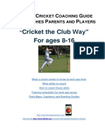 Juniors Cricket Coaching Guide