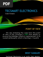 Case Analysis - Tecsmart Electronics