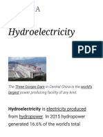 Hydroelectricity: Hydroelectricity Is Electricity Produced