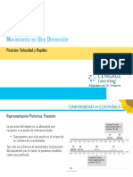 Física General 2.1 Posición Velocidad y Rapidez