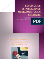 Estudios de Estabilidad de Medicamentos en Colombia