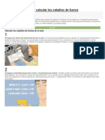 Cómo Calcular Los Caballos de Fuerza