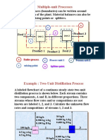 Material Balance On A 2 Unit Distillations