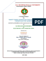 Visvesvaraya Technological University: "Smart Power Generation From Waste Heat by Thermo Electric Generater "