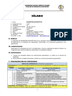 SILABO Geometria Descriptiva 2018