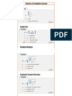 Statistics Probability Formula