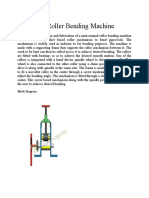 Manual Roller Bending Machine: Block Diagram