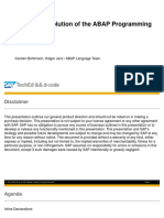 DEV262 - Evolution of The ABAP Programming Language