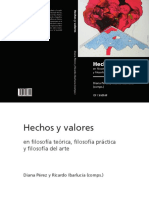 Hechos y Valores en Filosofia Teorica Fi PDF