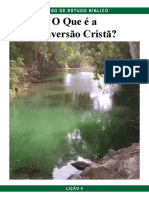 PBC Curso de Estudo Biblico Licao 8 o Que e A Conversao Crista