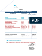 Tarifario de Convenio - Anexo 1