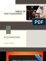 The Sacrament of Holy Eucharist