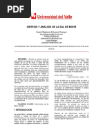 Sintesis y Analisis de La Sal de Mohr PDF