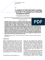 Molecular Genetic Analysis of Male Alternative Strategy and Reproductive Success in The Polygynous Mating Bat