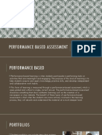 Performance Based Assessment