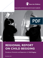 Regional Report On Child Begging: Prevention of Child Exploitation in South East Europe