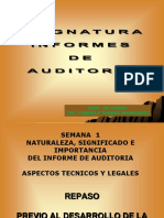 Semana 1 y 2 - Informes de Auditoría