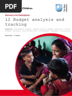 Budget Analysis and Tracking