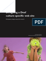 Designing A Deaf Culture Specific Web Site - Participatory Design Research For Knack - Fi