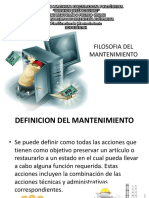 Filosofia Del Mantenimiento