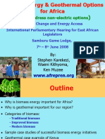 Biomass and Biogas Options