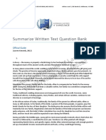 Summarize Written Text Question Bank With Reference